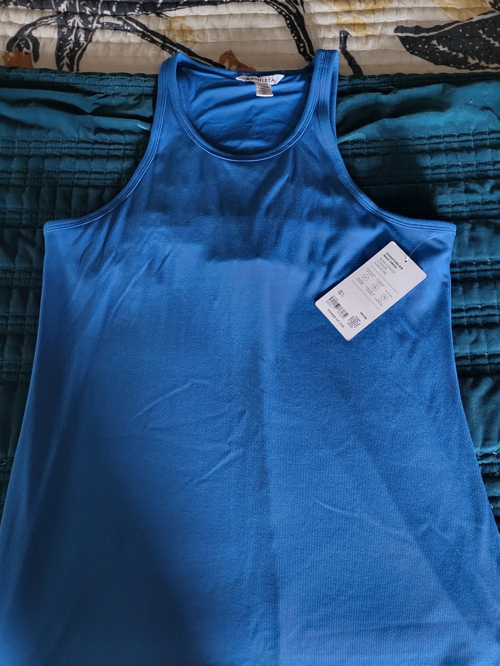 Athleta Blue Racerback Maxi Dress